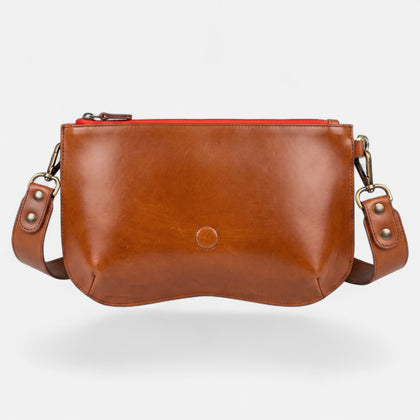 BASE BABY DOUBLE — CUIR BOX MARRON GLACÉ