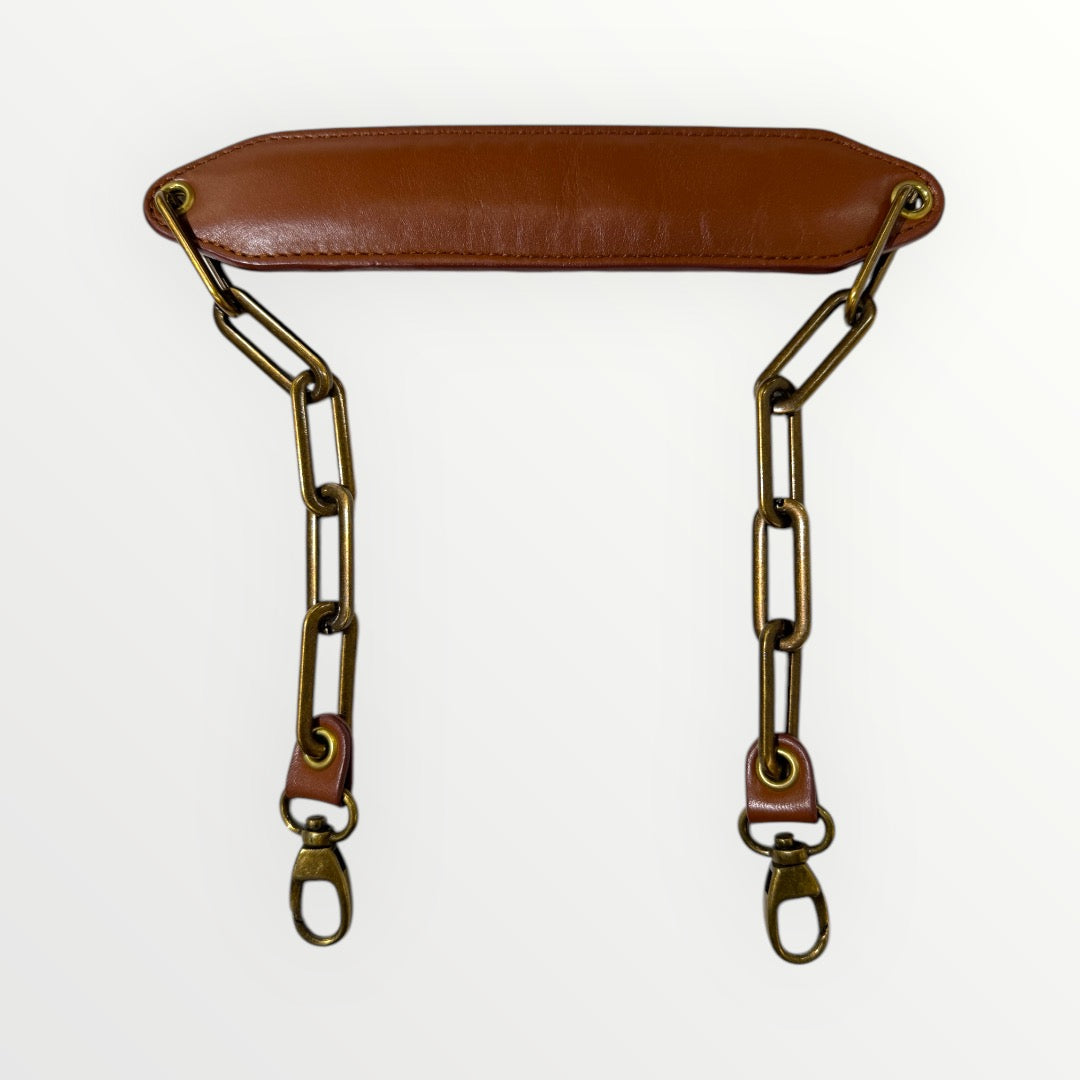 BANDOULIÈRE MARRON GLAÇÉ