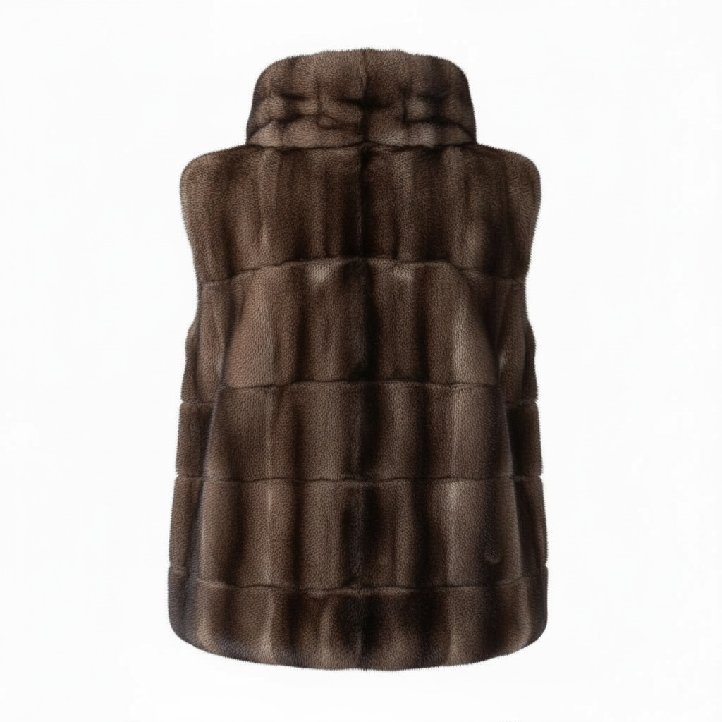 Plastron eco-fourrure vison gris 🇫🇷