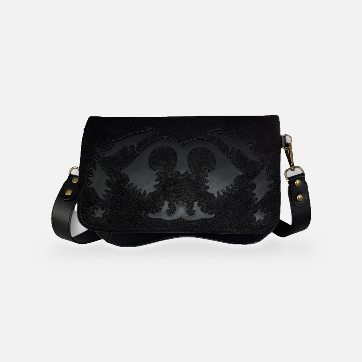 Sac Baby Double Rancho noir, vue de face