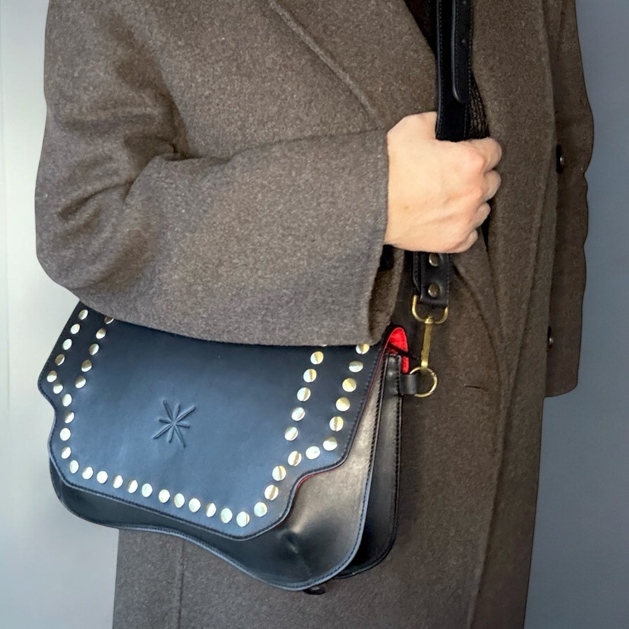 SAC BABY DOUBLE SIDIA CUIR NOIR