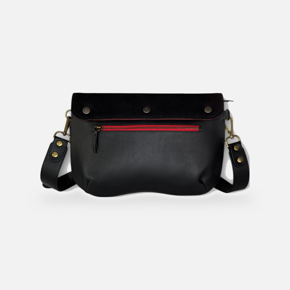 Sac baby double rancho noir, autre vue sur fond gris clair