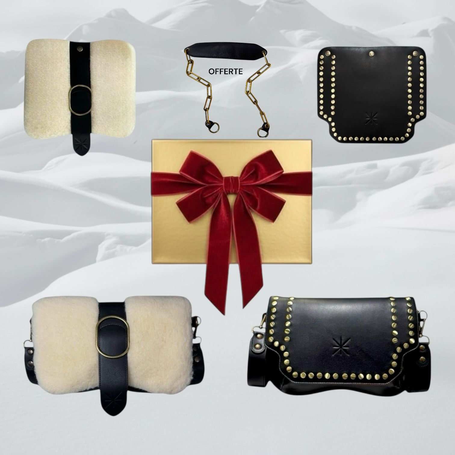 COFFRET NOËL BABY DOUBLE THARA/SIDIA NOIR NOËL