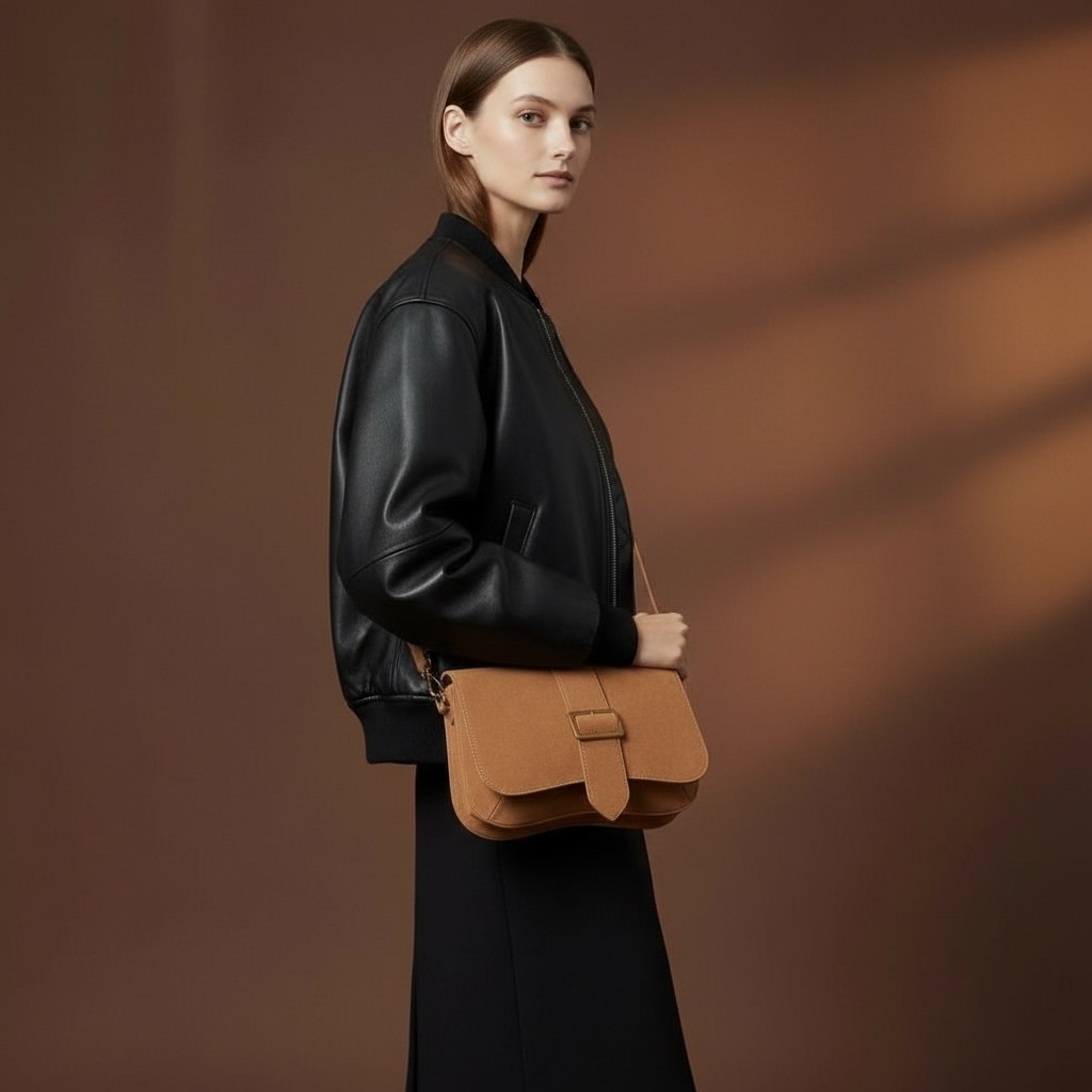 SAC BABY DOUBLE THARA NUBUCK CAMEL