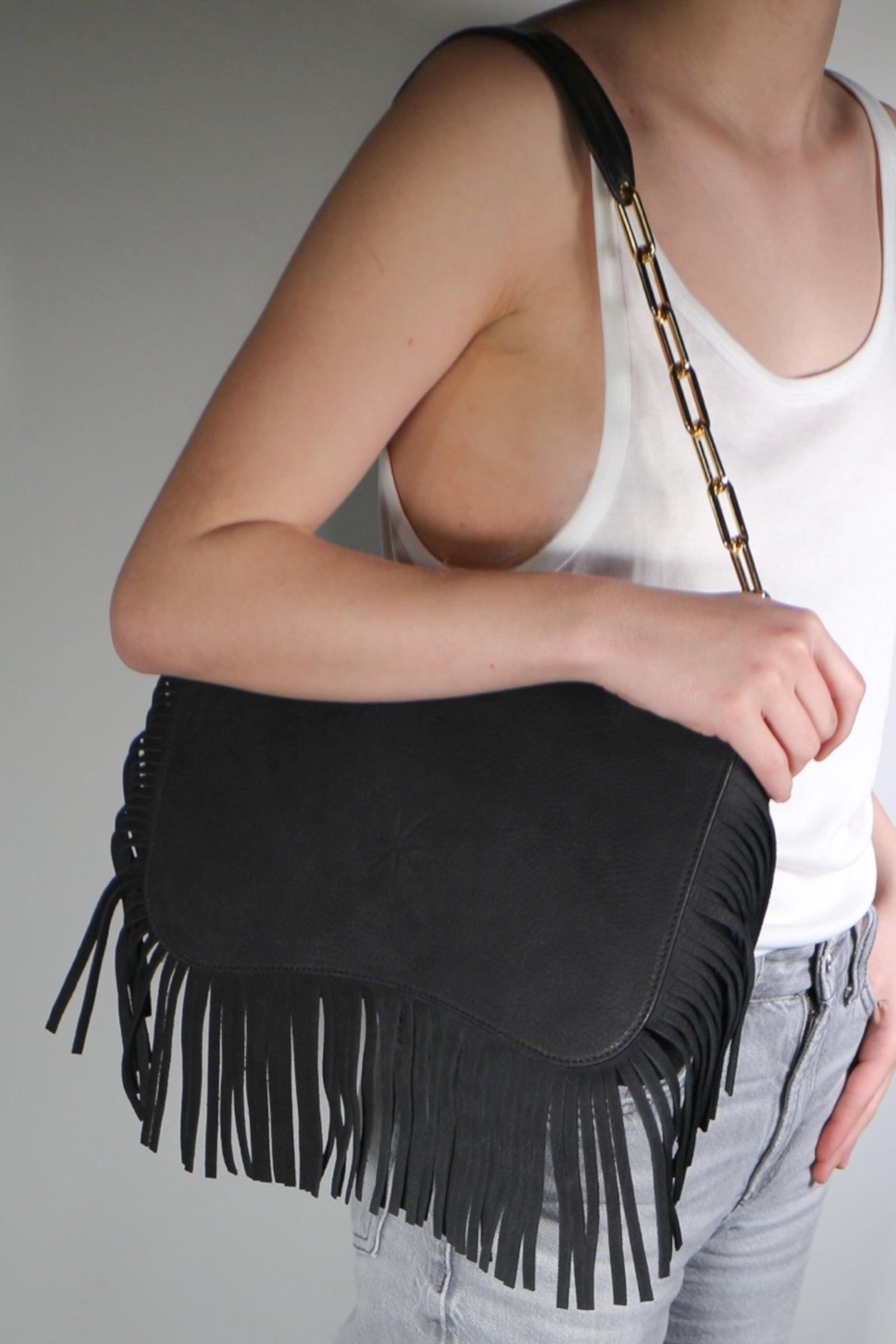 BOLSO STAR HEVA NUBUCK NEGRO