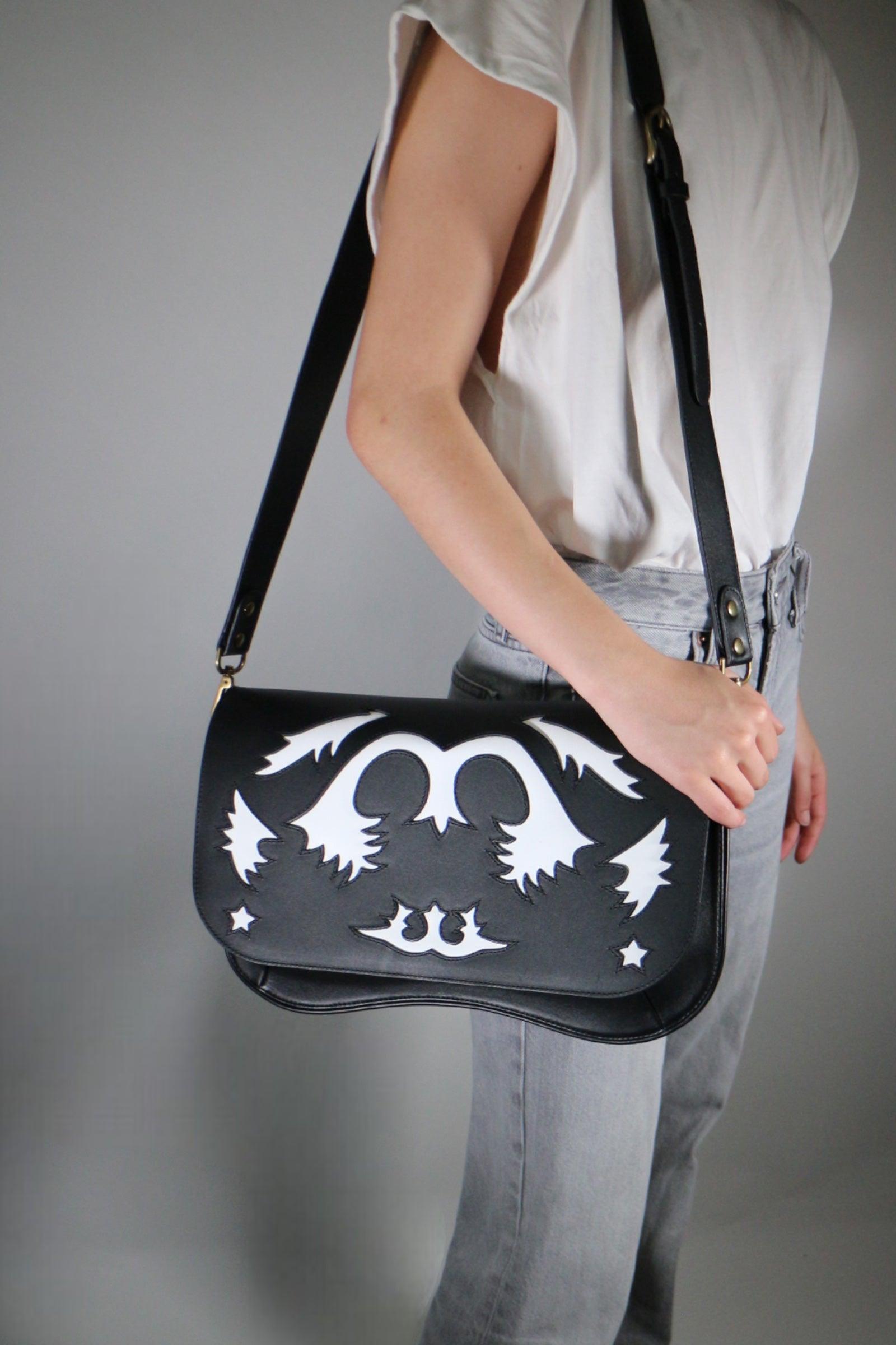 RABAT STAR RANCHO CUIR NOIR/BLANC