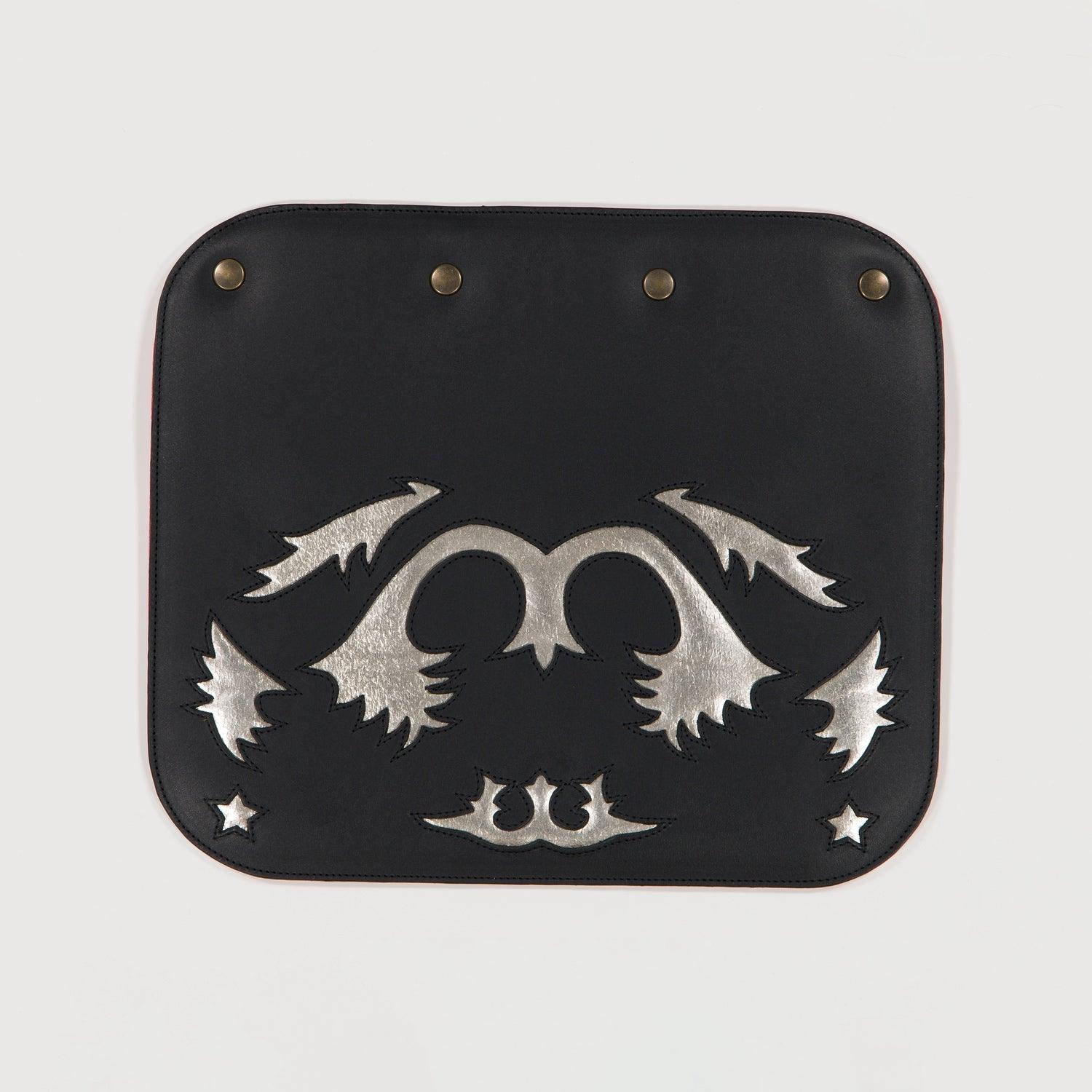 RABAT STAR RANCHO CUIR NOIR/ARGENT