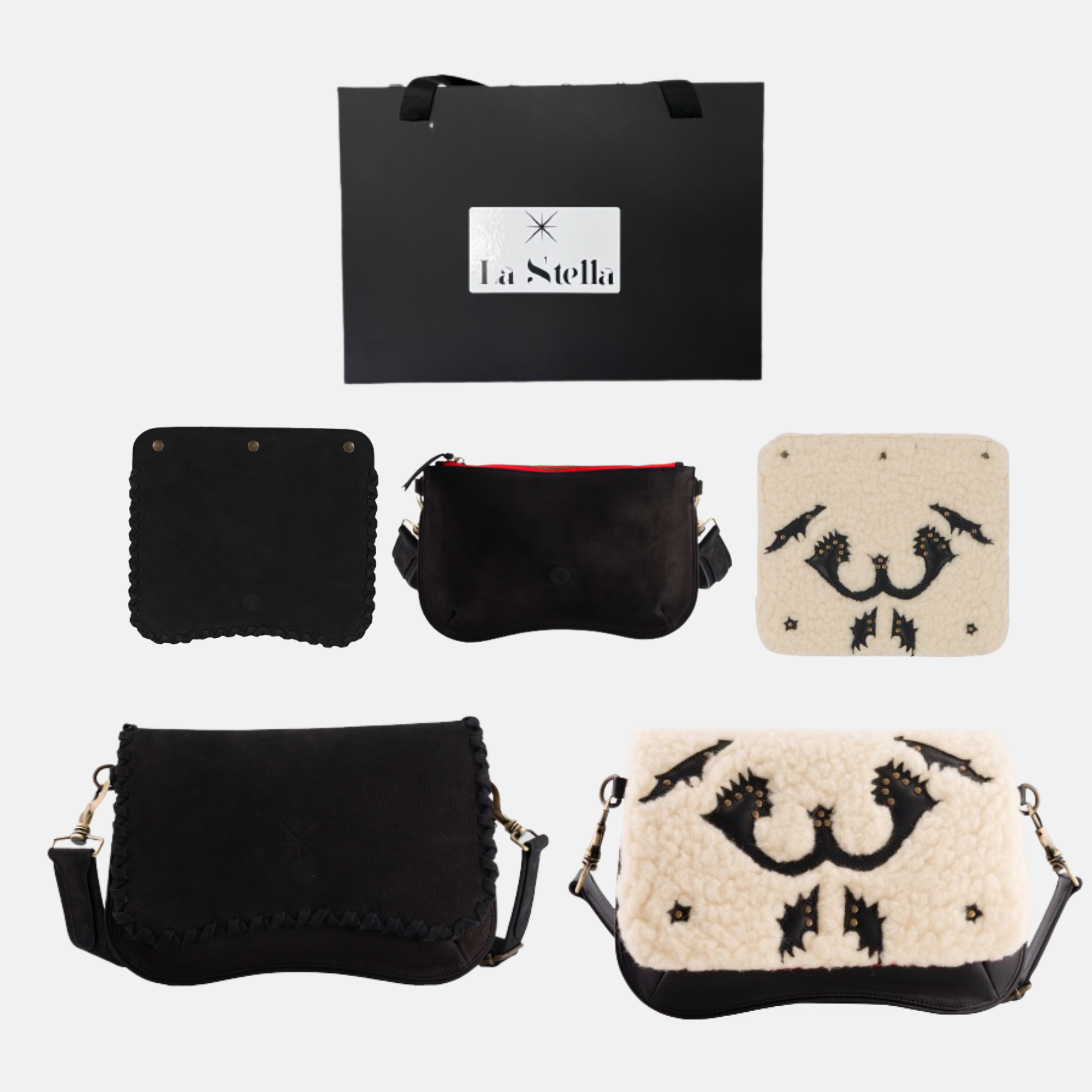 COFFRET " BABY IDEAL WINTER  NOIR " TRESSA / RANCHO MOUTON