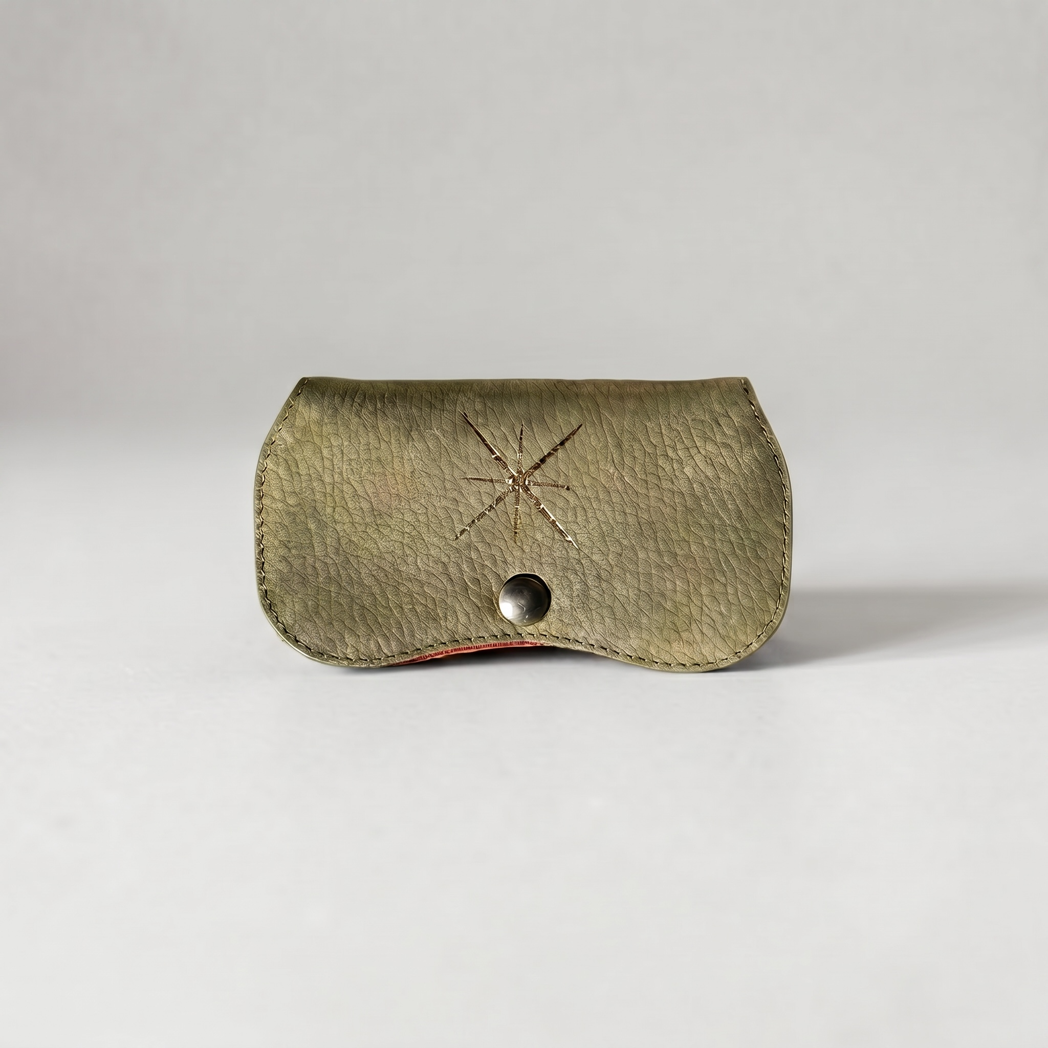 ÉTUI À LUNETTES NUBUCK KAKI
