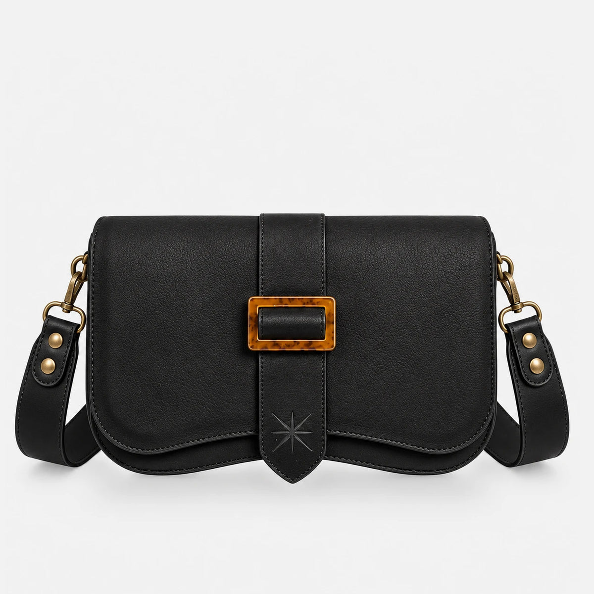 Rabat Thara nubuck noir monté sur une base Baby noire