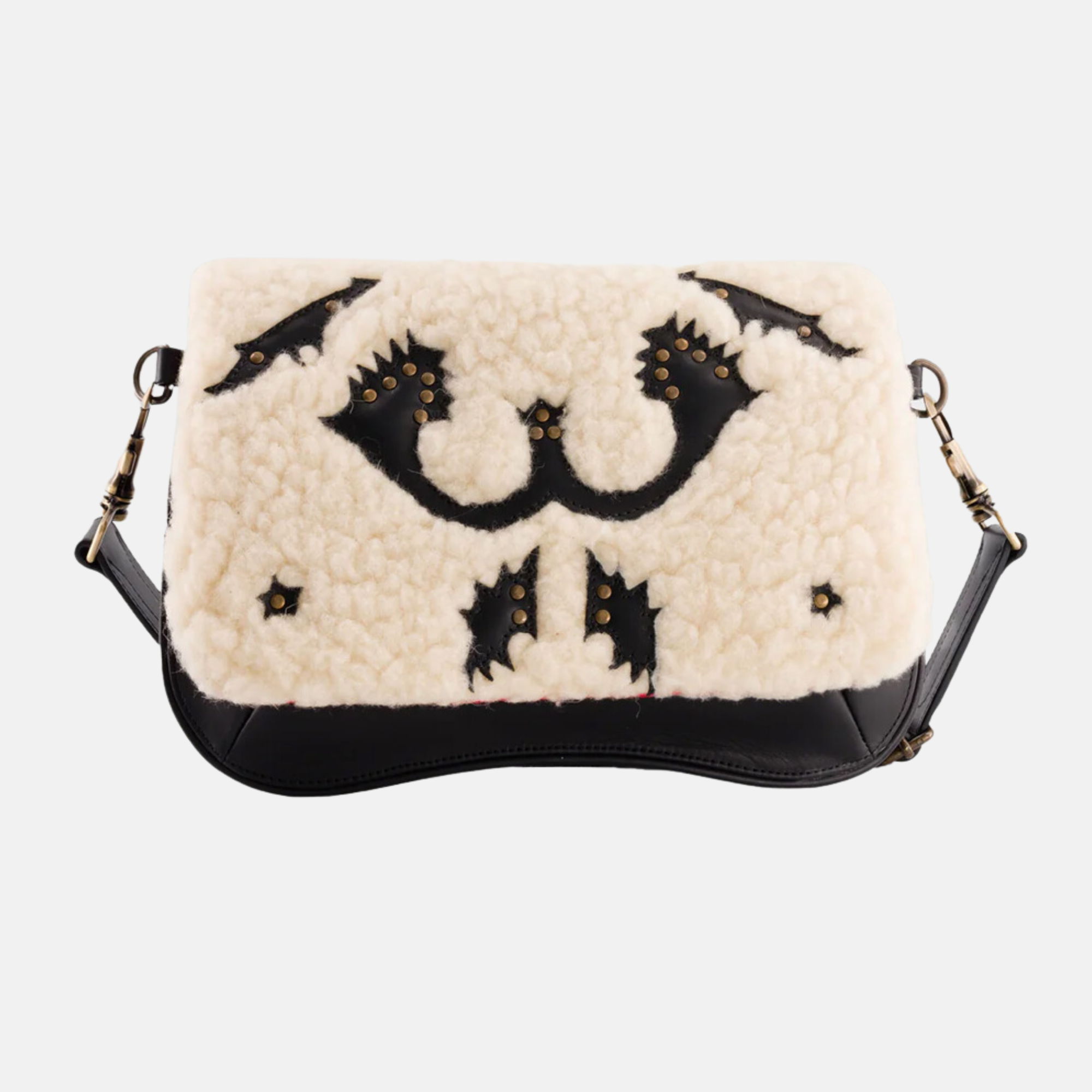 SAC BABY RANCHO MOUTON / CUIR NOIR