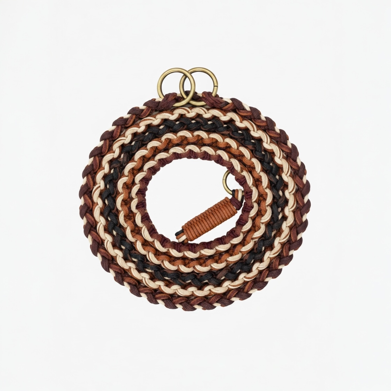 BANDOULIÈRE JUICY MARRON GLACÉ/ECRU/NOIRE.